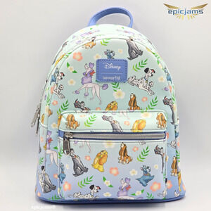 Loungefly Disney Dogs Floral Mini Backpack New